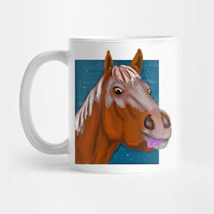 Funny winter horse Mug